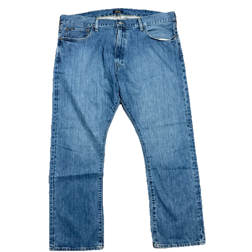 Polo Ralph Lauren Varick Slim Straight Jeans Men’s 40 x 30 Light Wash Blue Denim
